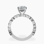 Platinum Lillian Side Oval Lab Diamond Eternity Ring side right image one
