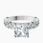 Platinum Lillian Side Oval Lab Diamond Eternity Ring front image
