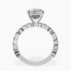 Platinum Lillian Side Oval Lab Diamond Eternity Ring side right image one