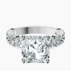 Platinum Lillian Side Oval Lab Diamond Eternity Ring front image