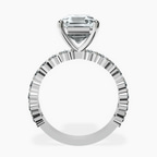 Platinum Lillian Side Oval Lab Diamond Eternity Ring side right image one