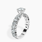 Platinum Lillian Side Oval Lab Diamond Eternity Ring standing product image one
