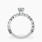 Platinum Lillian Side Oval Lab Diamond Eternity Ring side right image one