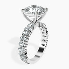Platinum Lillian Side Oval Lab Diamond Eternity Ring standing product image one