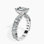 Platinum Lillian Side Oval Lab Diamond Eternity Ring standing product image one
