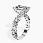 Platinum Lillian Side Oval Lab Diamond Eternity Ring standing product image one