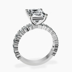 Platinum Lillian Side Oval Lab Diamond Eternity Ring side right image one