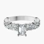 Platinum Lillian Side Oval Lab Diamond Eternity Ring front image