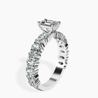 Platinum Lillian Side Oval Lab Diamond Eternity Ring standing product image one
