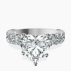 Platinum Lillian Side Oval Lab Diamond Eternity Ring front image