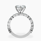 Platinum Lillian Side Oval Lab Diamond Eternity Ring side right image one
