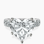 Platinum Lillian Side Oval Lab Diamond Eternity Ring front image