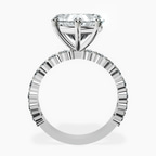 Platinum Lillian Side Oval Lab Diamond Eternity Ring side right image one