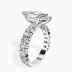Platinum Lillian Side Oval Lab Diamond Eternity Ring standing product image one
