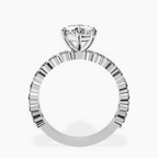 Platinum Lillian Side Oval Lab Diamond Eternity Ring side right image one