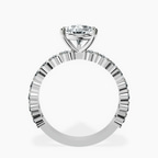 Platinum Lillian Side Oval Lab Diamond Eternity Ring side right image one