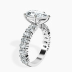 Platinum Lillian Side Oval Lab Diamond Eternity Ring standing product image one