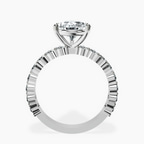 Platinum Lillian Side Oval Lab Diamond Eternity Ring side right image one