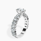 Platinum Lillian Side Oval Lab Diamond Eternity Ring standing product image one