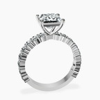 Platinum Lillian Side Oval Lab Diamond Eternity Ring side right image one