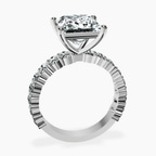 Platinum Lillian Side Oval Lab Diamond Eternity Ring side right image one