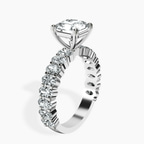 Platinum Lillian Side Oval Lab Diamond Eternity Ring standing product image one