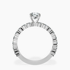 14kt White Gold Lillian Side Oval Lab Diamond Eternity Ring side right image one