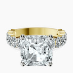 10kt Yellow Gold Lillian Side Oval Lab Diamond Eternity Ring front image