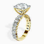 10kt Yellow Gold Lillian Side Oval Lab Diamond Eternity Ring standing product image one