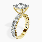 10kt Yellow Gold Lillian Side Oval Lab Diamond Eternity Ring standing product image one