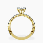 10kt Yellow Gold Lillian Side Oval Lab Diamond Eternity Ring side right image one