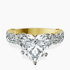 10kt Yellow Gold Lillian Side Oval Lab Diamond Eternity Ring front image