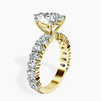 10kt Yellow Gold Lillian Side Oval Lab Diamond Eternity Ring standing product image one