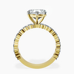 10kt Yellow Gold Lillian Side Oval Lab Diamond Eternity Ring side right image one