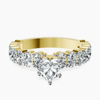 10kt Yellow Gold Lillian Side Oval Lab Diamond Eternity Ring front image