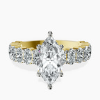 10kt Yellow Gold Lillian Side Oval Lab Diamond Eternity Ring front image