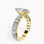 10kt Yellow Gold Lillian Side Oval Lab Diamond Eternity Ring standing product image one