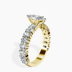 10kt Yellow Gold Lillian Side Oval Lab Diamond Eternity Ring standing product image one
