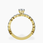 10kt Yellow Gold Lillian Side Oval Lab Diamond Eternity Ring side right image one
