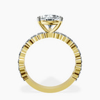 18kt Yellow Gold Lillian Side Oval Lab Diamond Eternity Ring side right image one
