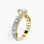 14kt Yellow Gold Lillian Side Oval Lab Diamond Eternity Ring standing product image one