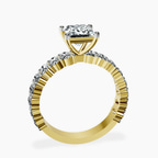 10kt Yellow Gold Lillian Side Oval Lab Diamond Eternity Ring side right image one