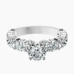14kt Yellow Gold Lillian Side Oval Lab Diamond Eternity Ring front image
