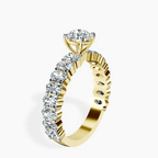 14kt Yellow Gold Lillian Side Oval Lab Diamond Eternity Ring standing product image one