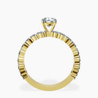 14kt Yellow Gold Lillian Side Oval Lab Diamond Eternity Ring side right image one