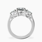 Platinum Leona Three stone Side Pear Lab Diamond Ring side right image one