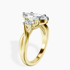 1.39 ct. marquise Dionne Side Oval Ring in 18kt yellow gold standing product image one
