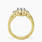 1.39 ct. marquise Dionne Side Oval Ring in 18kt yellow gold side right image one