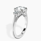 2.65 ct. radiant Emery Side Cushion Ring in 10kt white gold standing product image one
