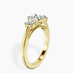 1.49 ct. cushion Emery Side Cushion Ring in 18kt yellow gold standing product image one